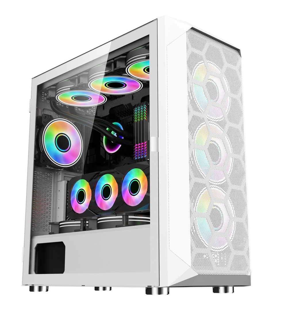 1stCOOL MiddleTower Wind Storm White, AU, USB3.0