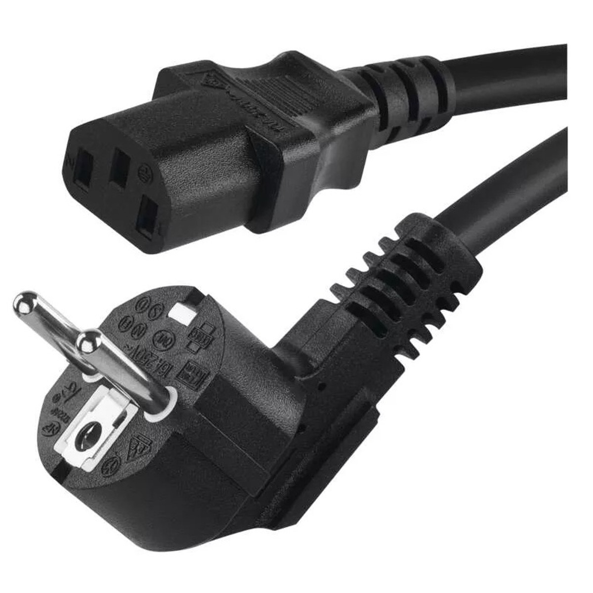 Napájecí kabel pro PC 1,8 m (3×0,75 mm²) CB CE VDE